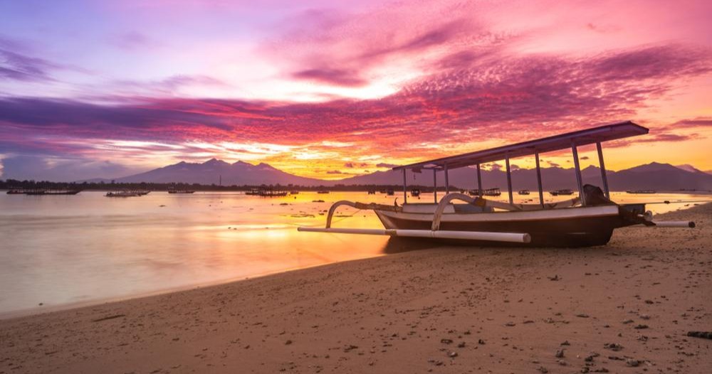 Bali to Gili Trawangan sunset